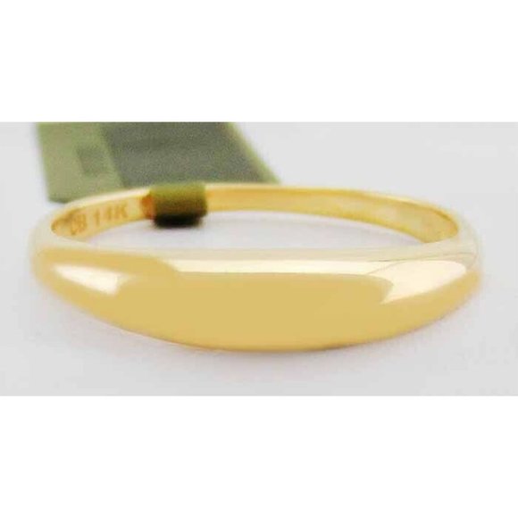 Solid Dome Ring 14k Yellow Gold